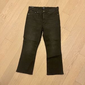 Jcrew High Rise Crop flare